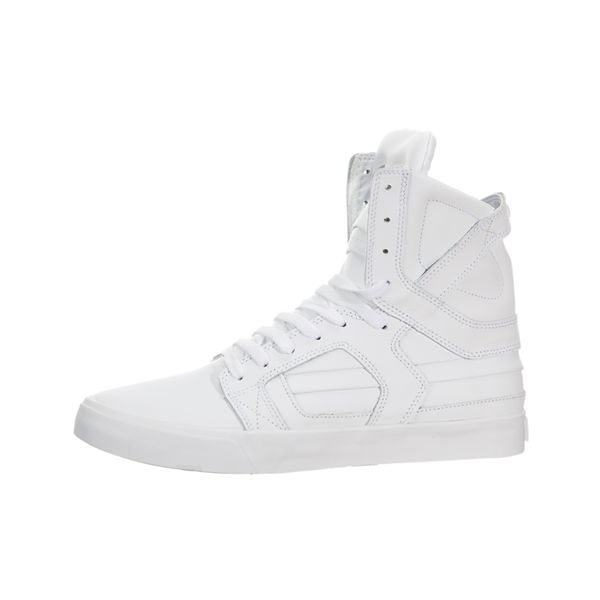 Supra Mens SkyTop II High Top Shoes - White | Canada M4013-0S53